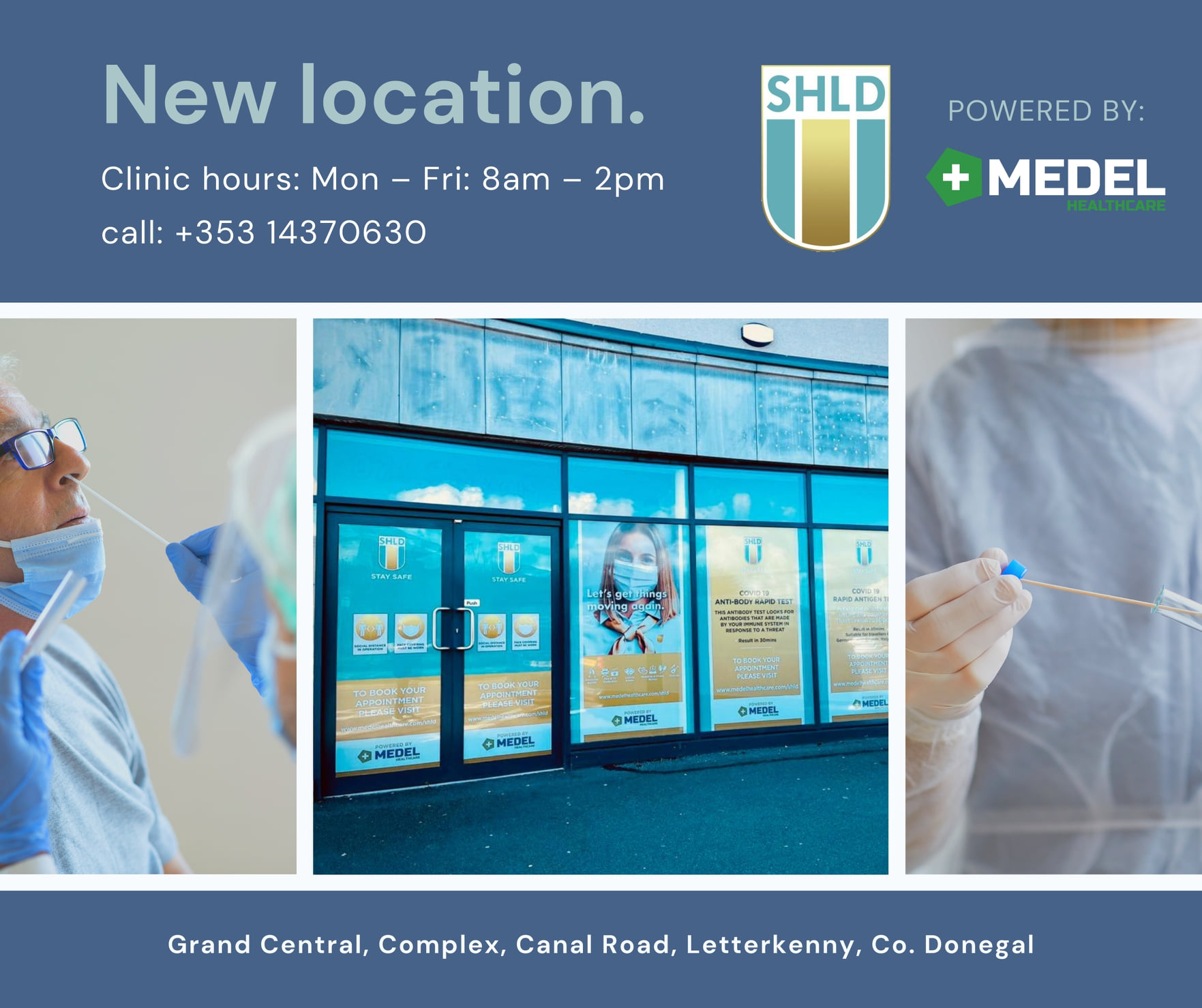 Medel Healthcare power new Covid Testing Clinic in Letterkenny